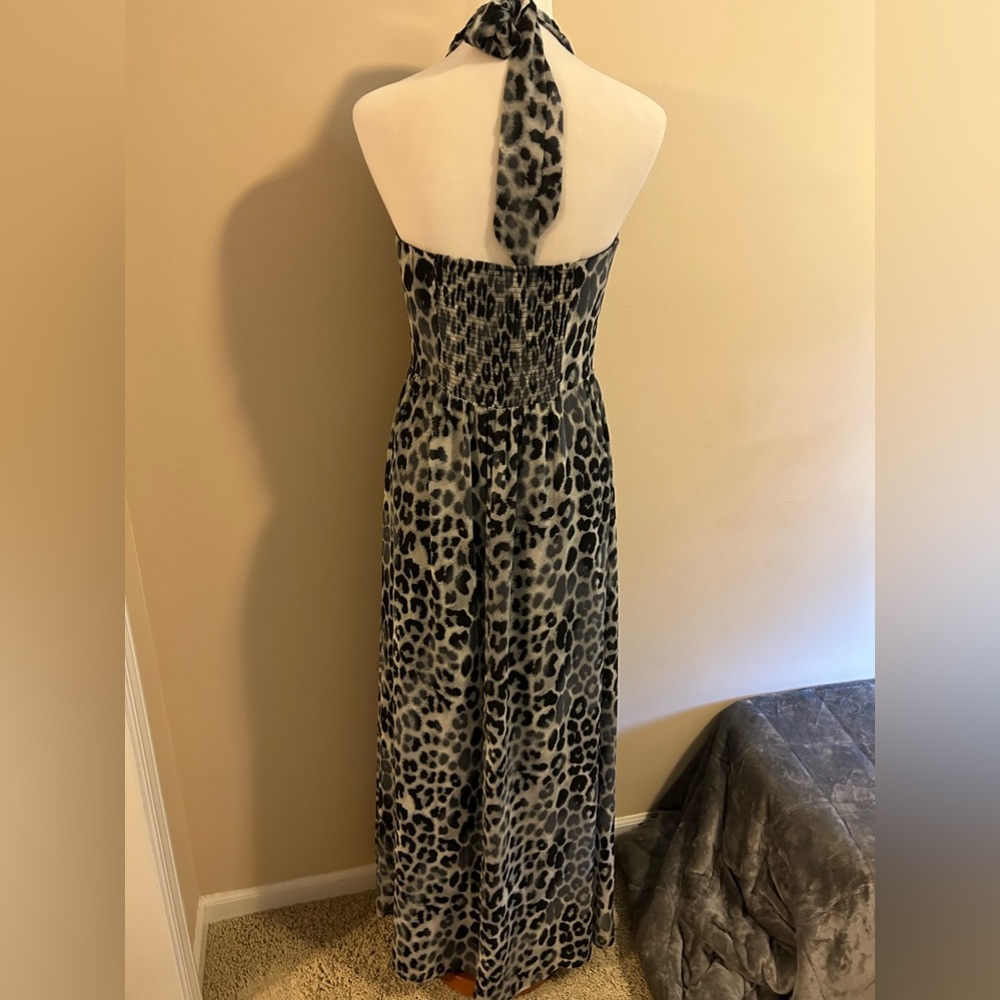 Express Medium Black Leopard Print Maxi - image 2